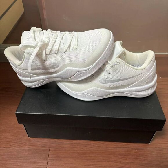 Nike Other - Men's shoes Nike Kobe 8 "Triple White" Sport white Fashion movement brand new